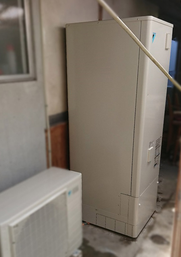 岡山県総社市｜エコキュート交換工事｜4人家族のご家庭で省エネ実現！